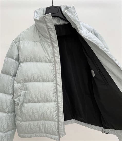 dior oblique down jacket grey|dior oblique sleeveless down jacket.